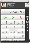 главное окно в Platan Video Softphone